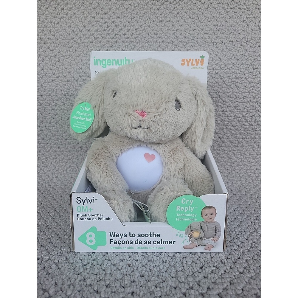 Ingenuity Sylvi OM+ Heart to Hugs  Soothing Plush Bunny With Cry Reply